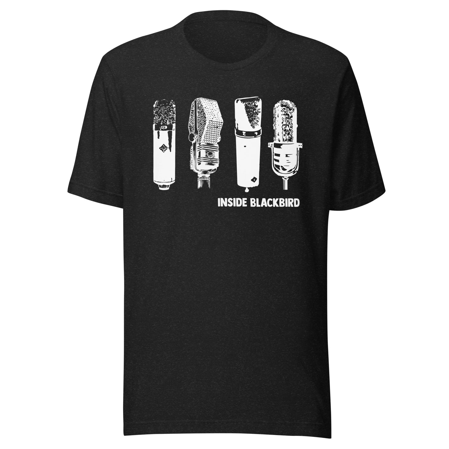 Blackbird Mic Tee White Font
